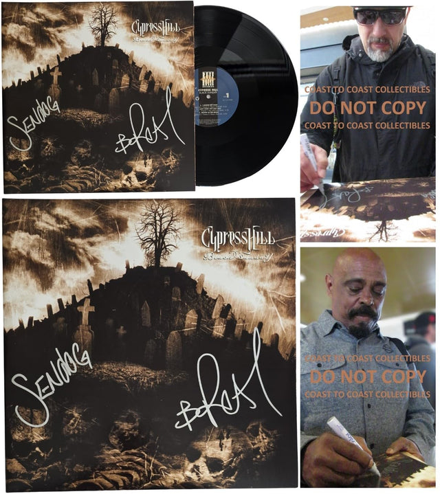Cypress Hil Signed Black Sunday Album COA Autographed Vinyl Record Proof Sen Dog,B - Real