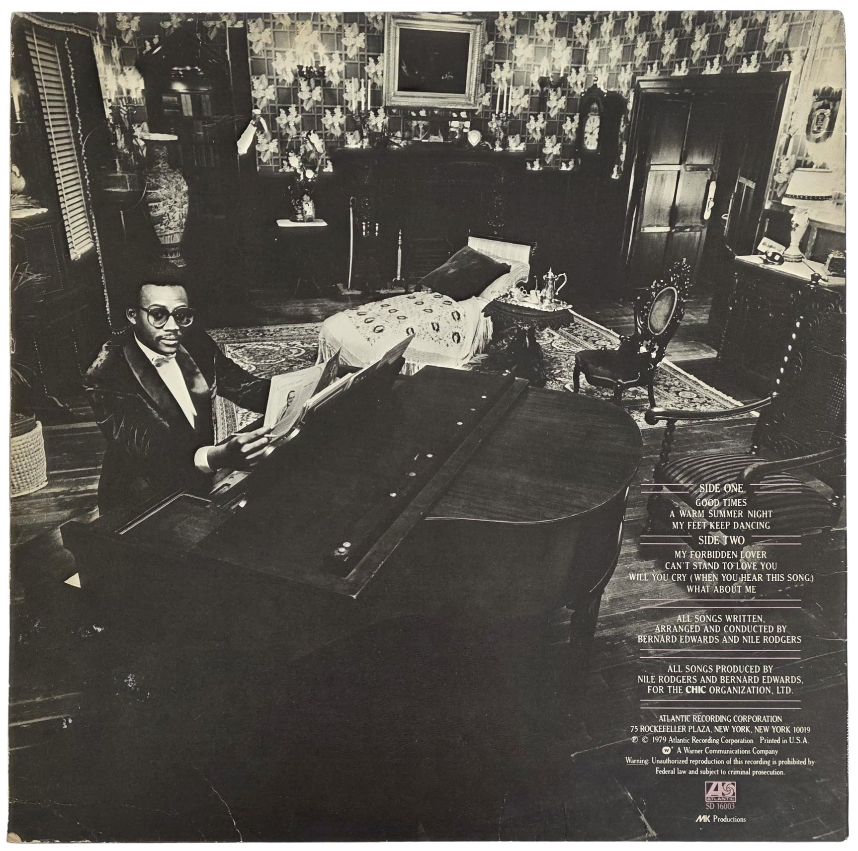 Nile Rodgers Signed Chic Risque Album COA Exact Proof Autographed Vinyl Record