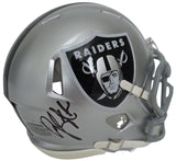 Geno Smith Signed Raiders Mini Football Helmet Proof COA Autographed Las Vegas Raiders