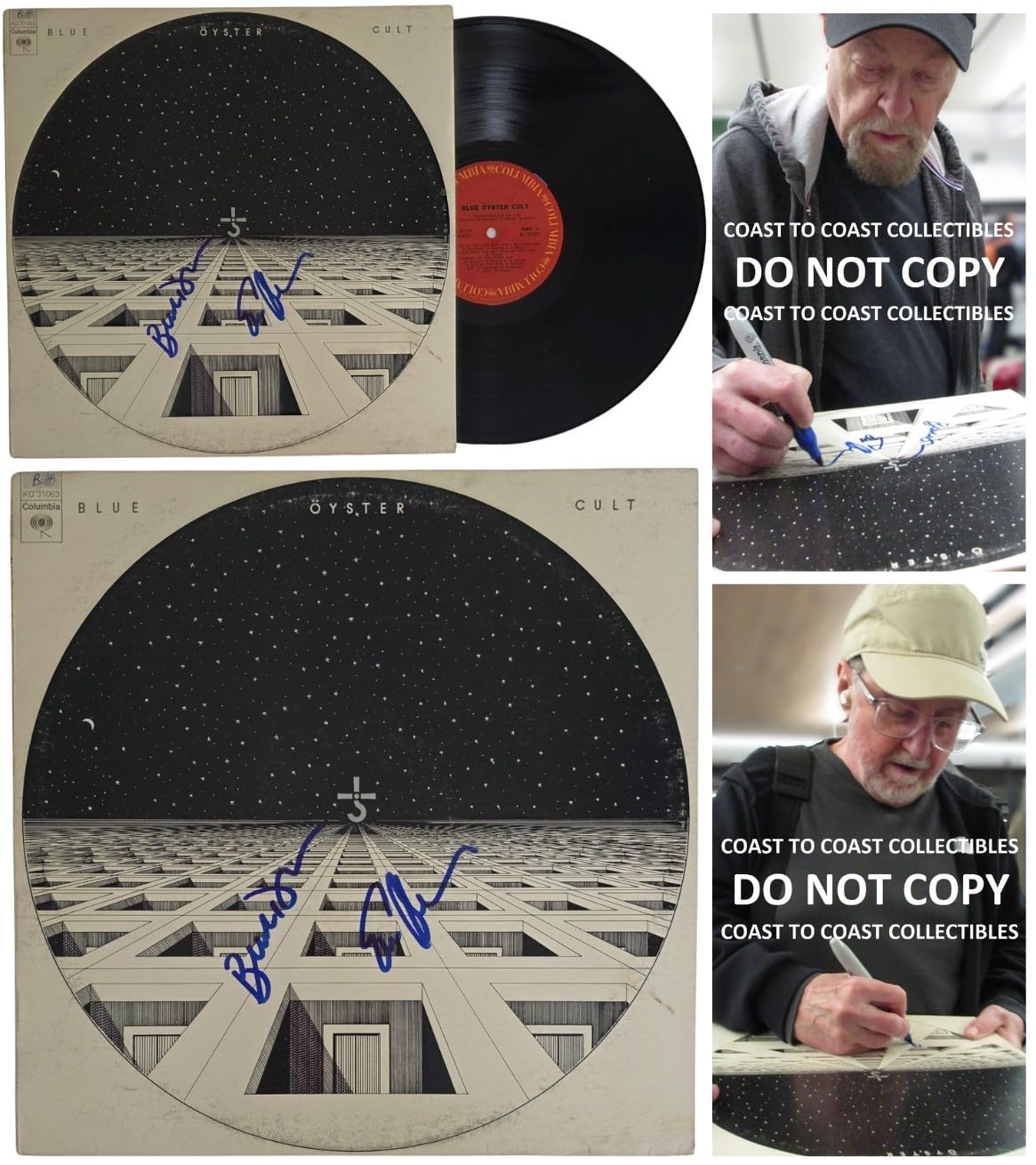 Blue Oyster Cult Signed Album COA Proof Autographed Vinyl Record Buck Dharma Eric Bloom
