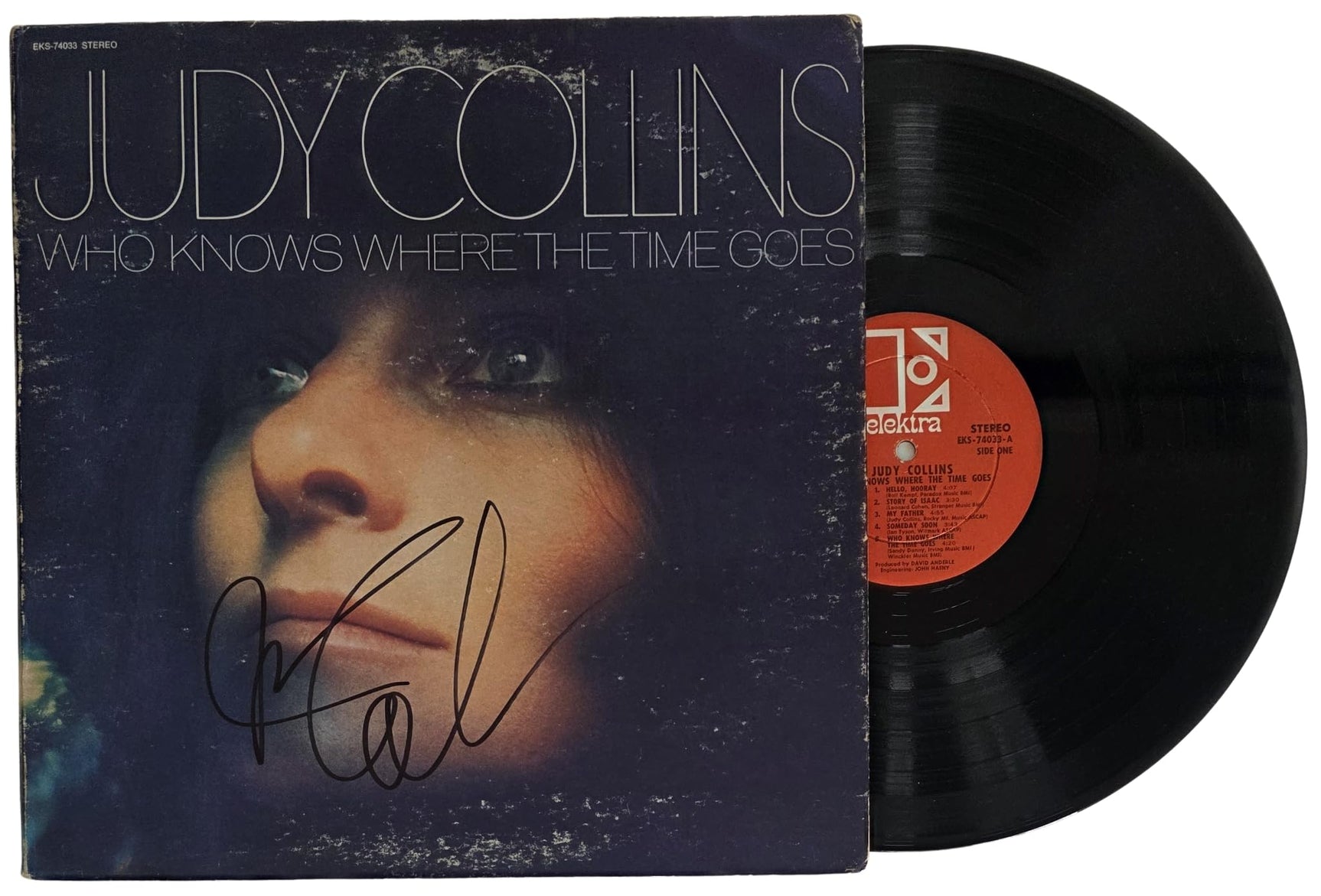 Judy Collins Signed Who Knows Where the Time Goes Album Proof Autographed Vinyl Record