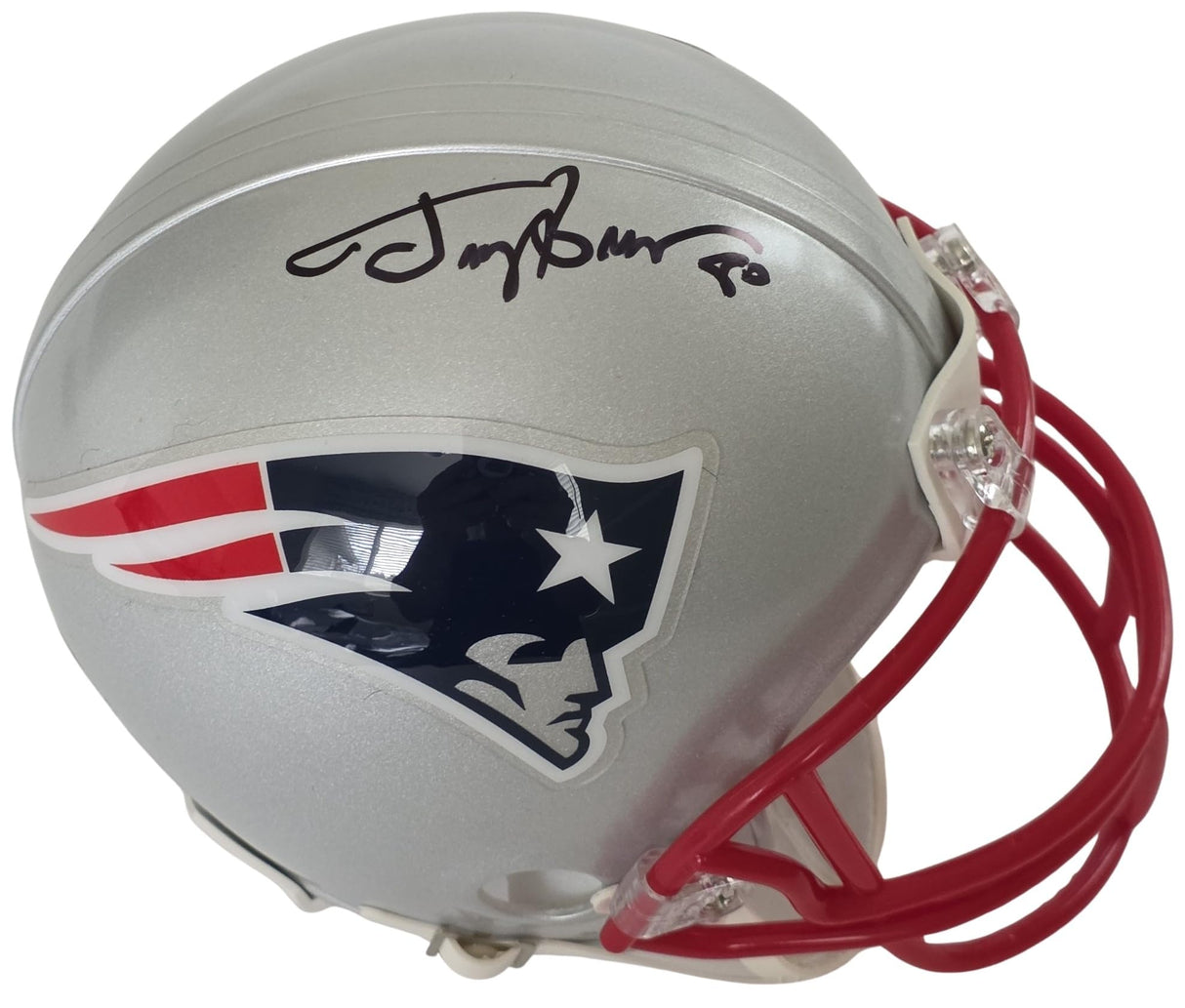 Troy Brown Signed Patriots Mini Football Helmet Proof Beckett COA Autographed New England Pats