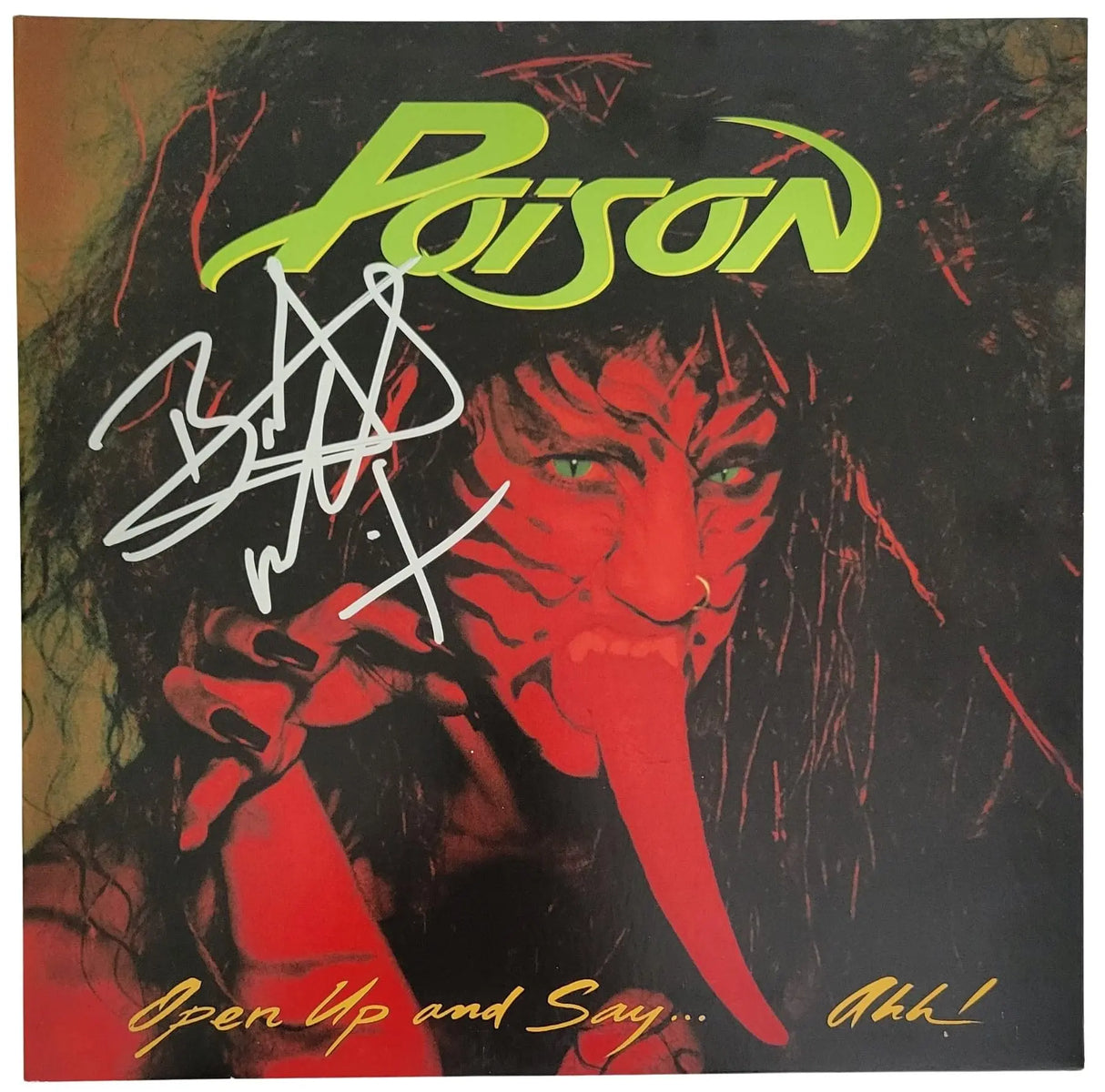 Bret Michaels Signed Poison Open Up and Say... Ahh! Album COA Proof Autographed Vinyl Record