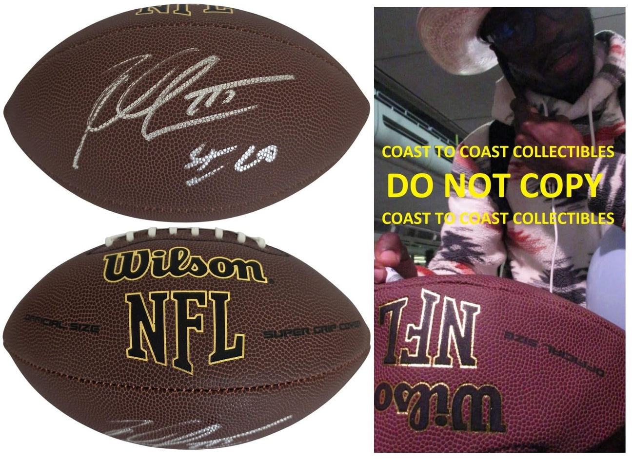 Robert Griffin III Signed Football Proof COA Autographed Baylor Bears Washington Redskins RG3
