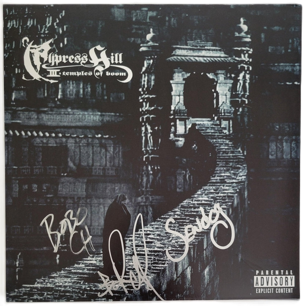 Cypress Hil Signed Temples of Boom Album COA Autographed Vinyl Record Proof Sen Dog,B - Real,Eric Bobo