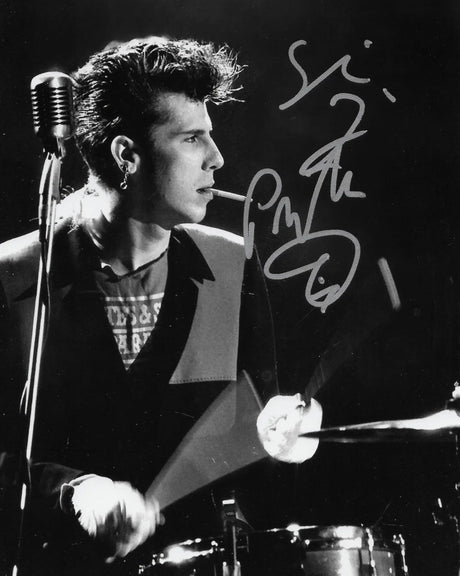 Slim Jim Phantom Signed 8x10 Photo Proof COA Autographed Stray Cats Drummer.