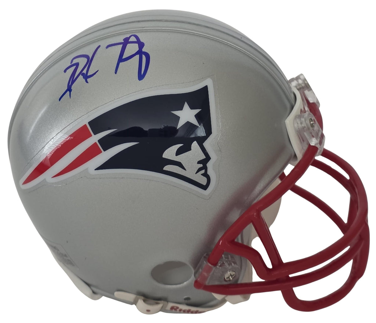 Dave Portnoy Signed Patriots Mini Football Helmet COA Proof Barstool Sports Autographed New England Pats