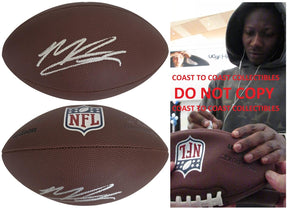Marquise Brown Signed Duke Football Proof COA Autographed KC Chiefs Cardinals Ravens