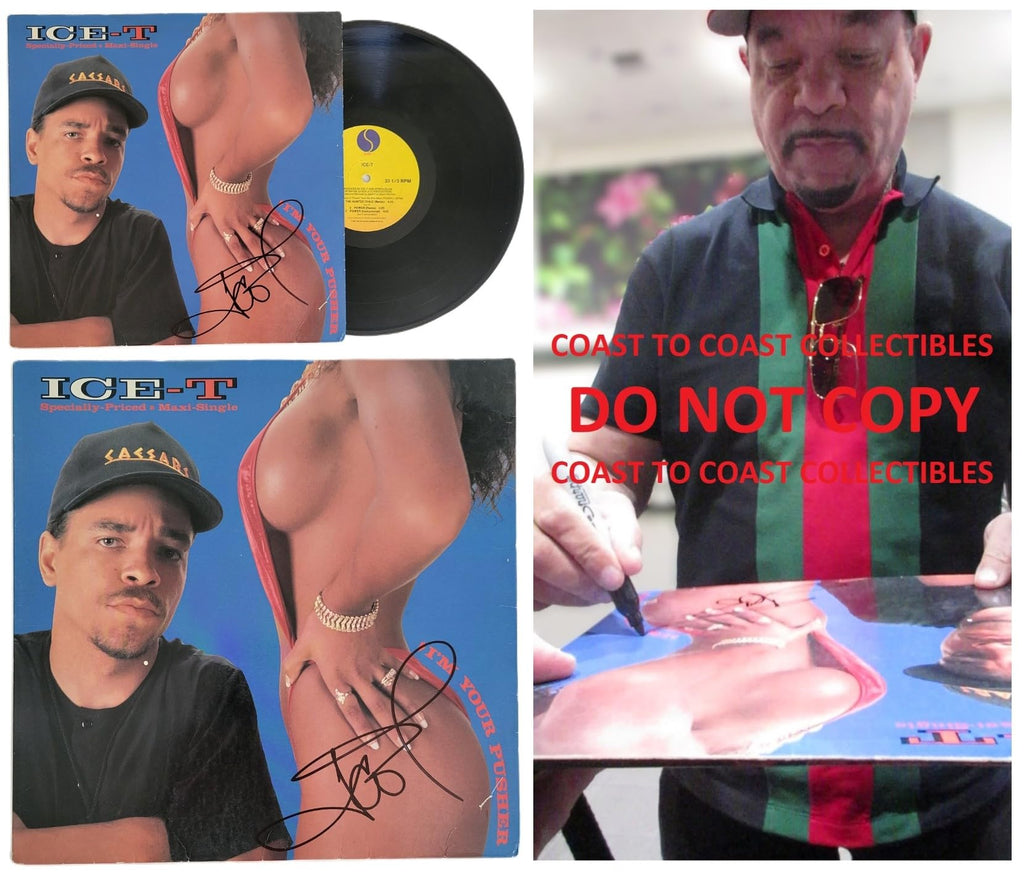 Ice T Signed I'm Your Pusher Album COA Exact Proof Autographed Vinyl Record STAR