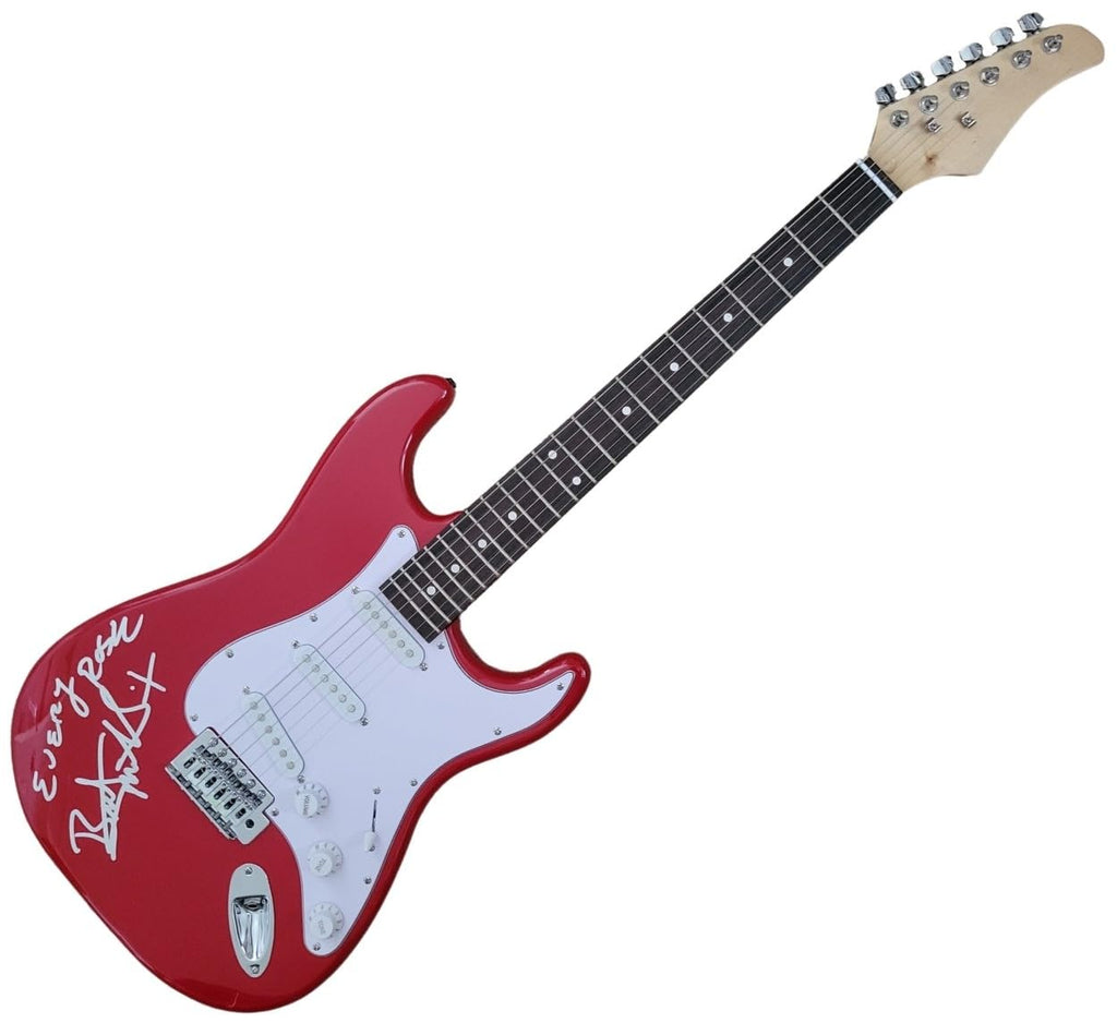 Bret Michaels Poison Signed Full Size Electric Guitar COA Proof Autographed