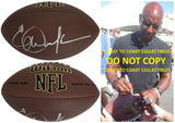Eric Dickerson Signed Football COA Proof Autographed Los Angeles Rams Colts Raiders
