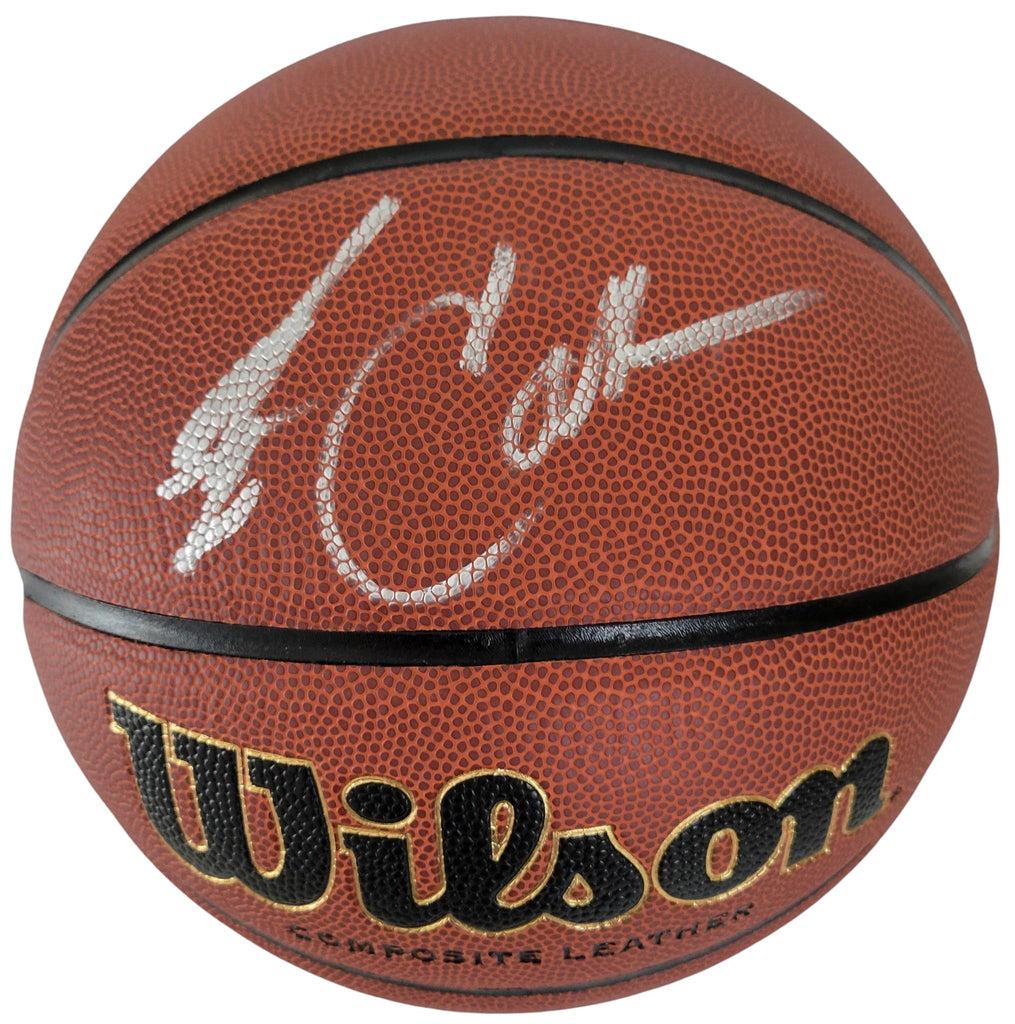 Jim Calhoun Signed NCAA Basketball Proof Autographed UConn Huskies Saint Joseph Autographed