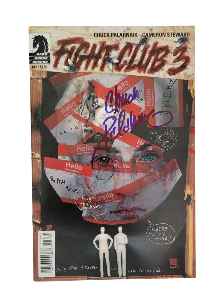 Chuck Palahniuk Signed Flight Club 3#12 Comic Book COA Exact Proof Autographed STAR