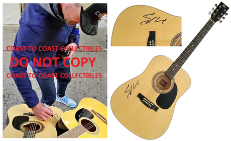 Eric Church Signed Acoustic Guitar COA Proof Autographed Country Music Star Auto