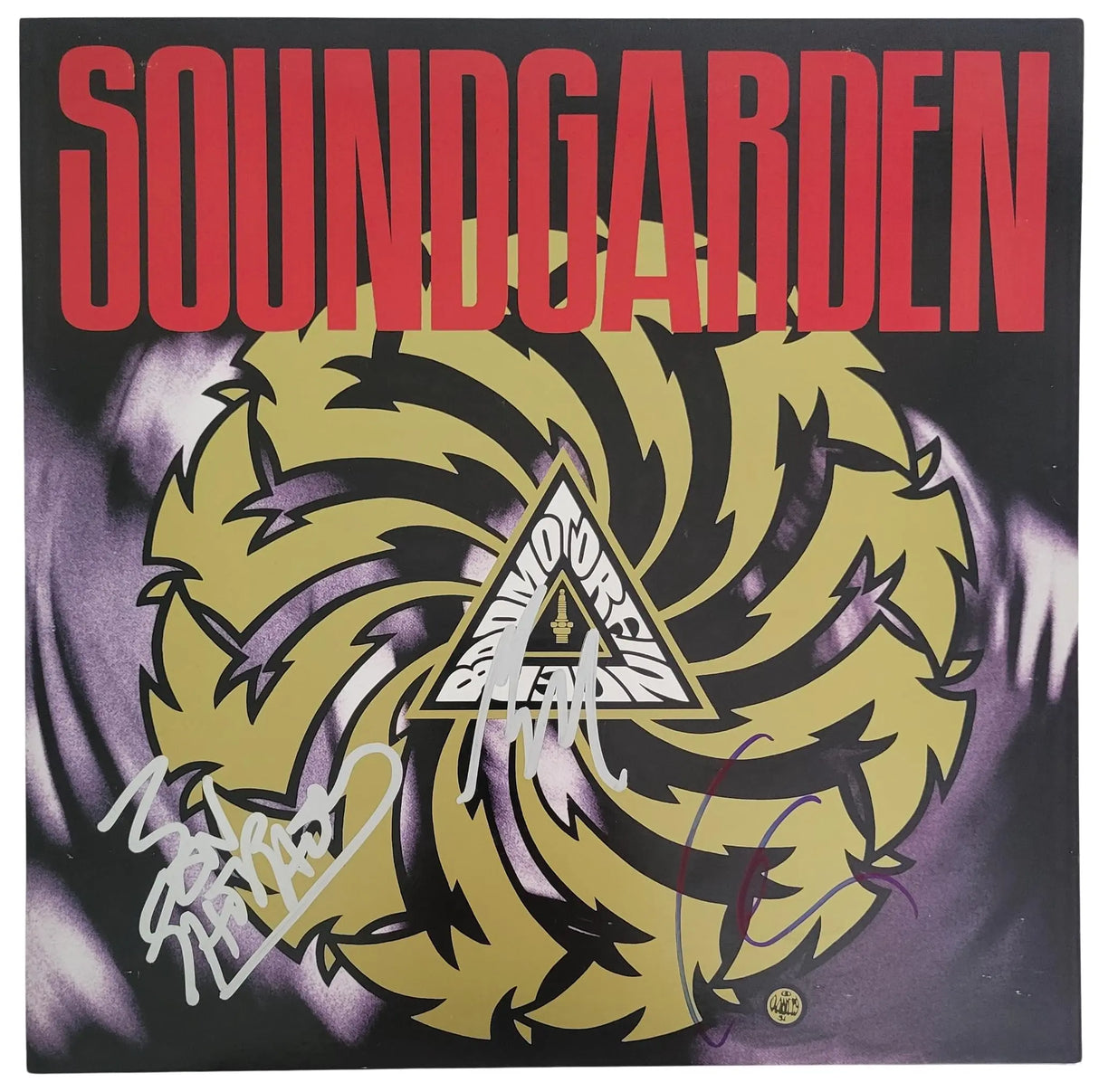Kim Thayil Ben Shepherd Matt Cameron Signed Soundgarden Badmotorfinger Album COA Proof Autographed Vinyl Record