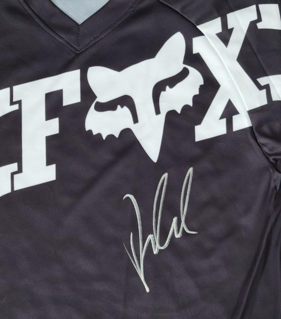 Ricky Carmichael Signed Fox Jersey Proof Autographed Supercross Motocross