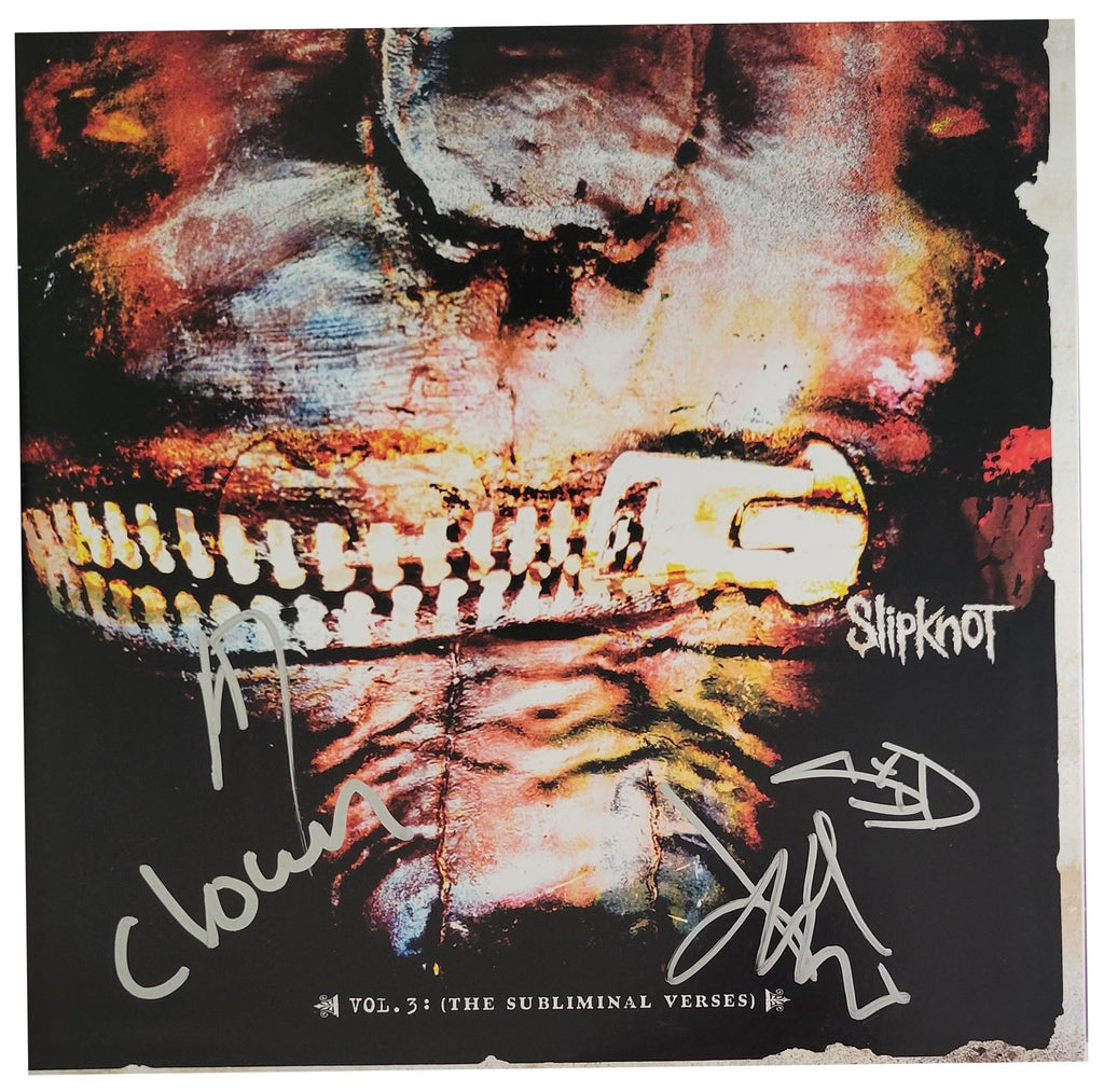 Slipknot Metal Band Signed Vol.3 The Subliminal Verses Album COA Exact Proof Autographed Vinyl Record