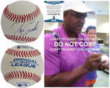 Joe Carter Signed Baseball COA Exact Proof Autographed Toronto Blue Jays Cleveland