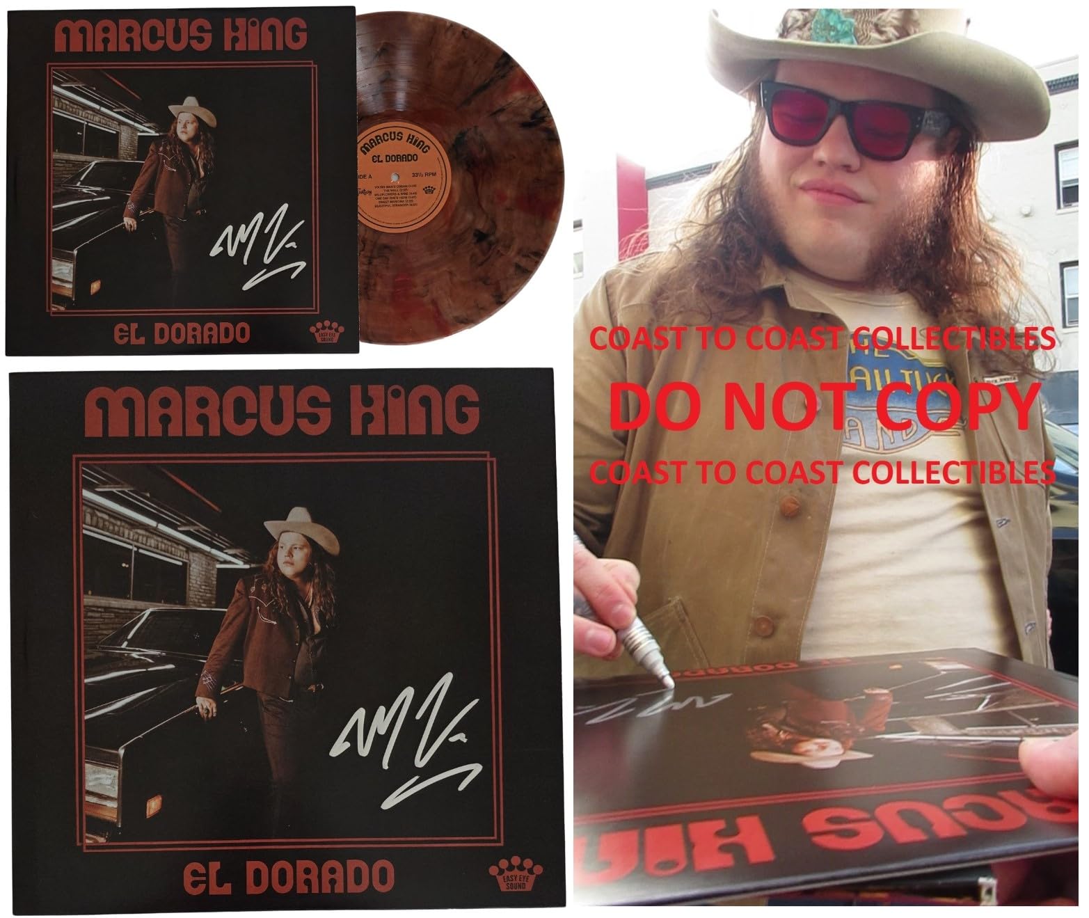 Marcus King Signed El Dorado Album COA Exact Proof Autographed Vinyl Record