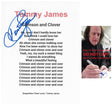 Tommy James Signed Crimson and Cover Lyrics Sheet COA Exact Proof Autographed