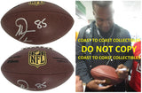 Antonio Gates Signed Duke Football Proof COA Autographed San Diego Chargers