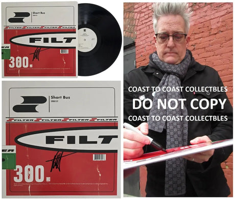 Richard Patrick Signed Filter Short Bus Album COA Proof Autographed Vinyl Record