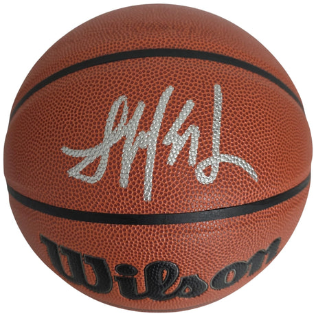 Yang Hansen Signed Basketball COA Exact Proof Autographed Portland Trail Blazers