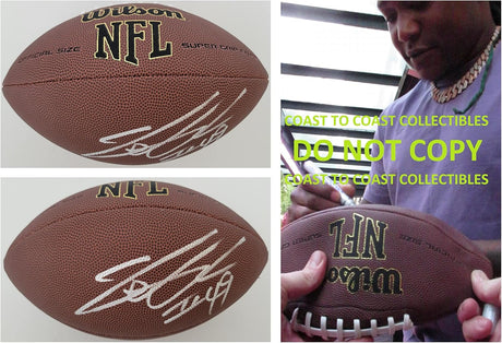 Shaquem Griffin Seattle Seahawks signed NFL football COA exact proof autographed