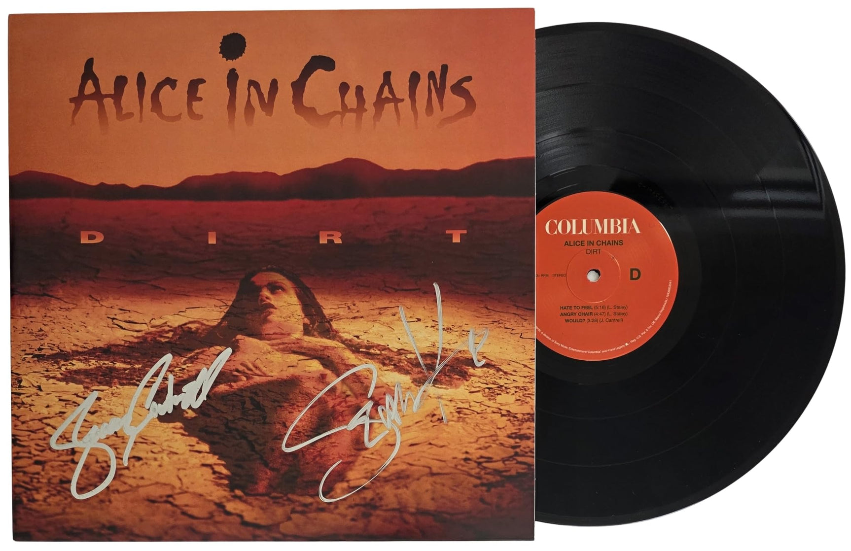 Jerry Cantrell & Sean Kinney Signed Alice In Chain Dirt Album Proof Autographed Vinyl Record Alice In Chains