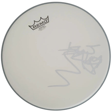 Travis Barker Blink 182 Drummer Signed 12'' Drumhead COA Exact Proof Autographed