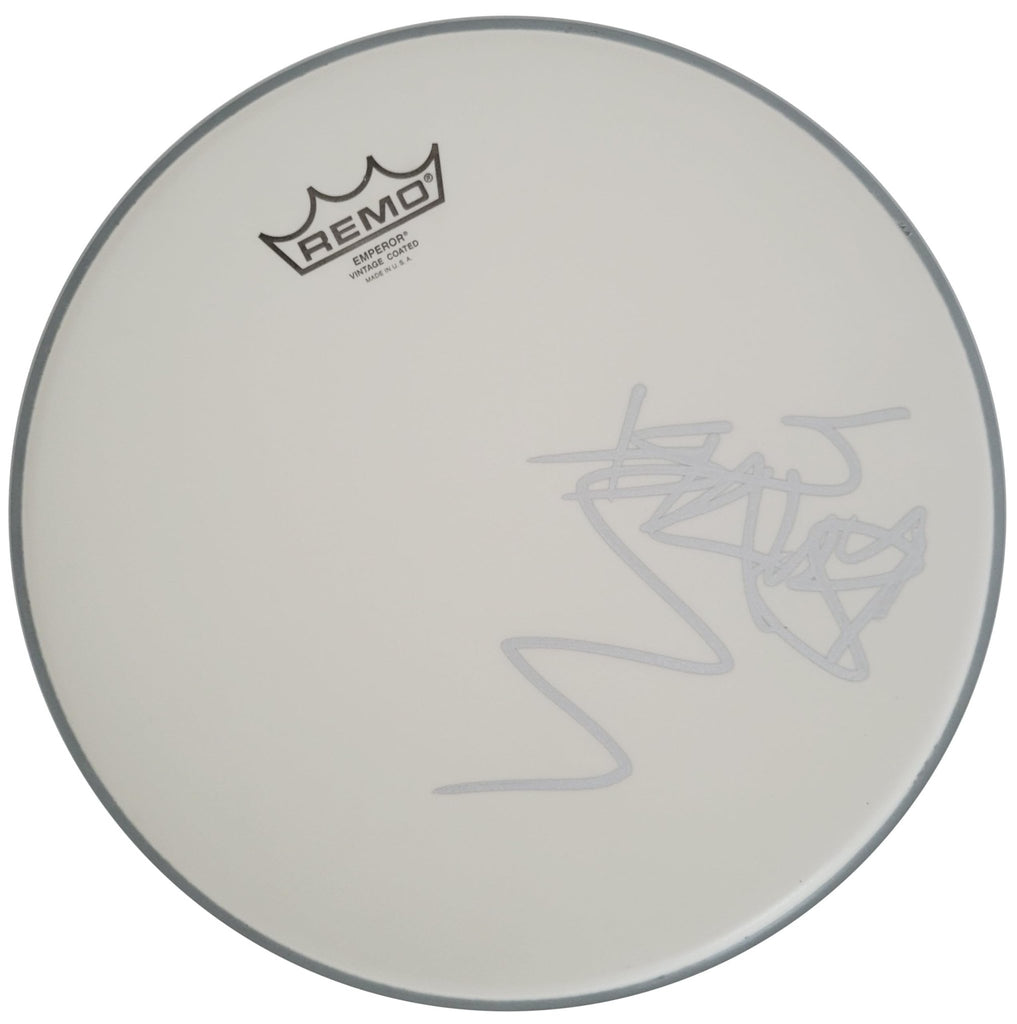 Travis Barker Blink 182 Drummer Signed 12'' Drumhead COA Exact Proof Autographed