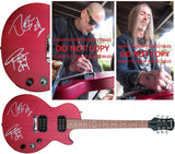 Phil Anselmo & Rex Brown Signed Les Paul Electric Guitar COA Exact Proof Autographed Pantera