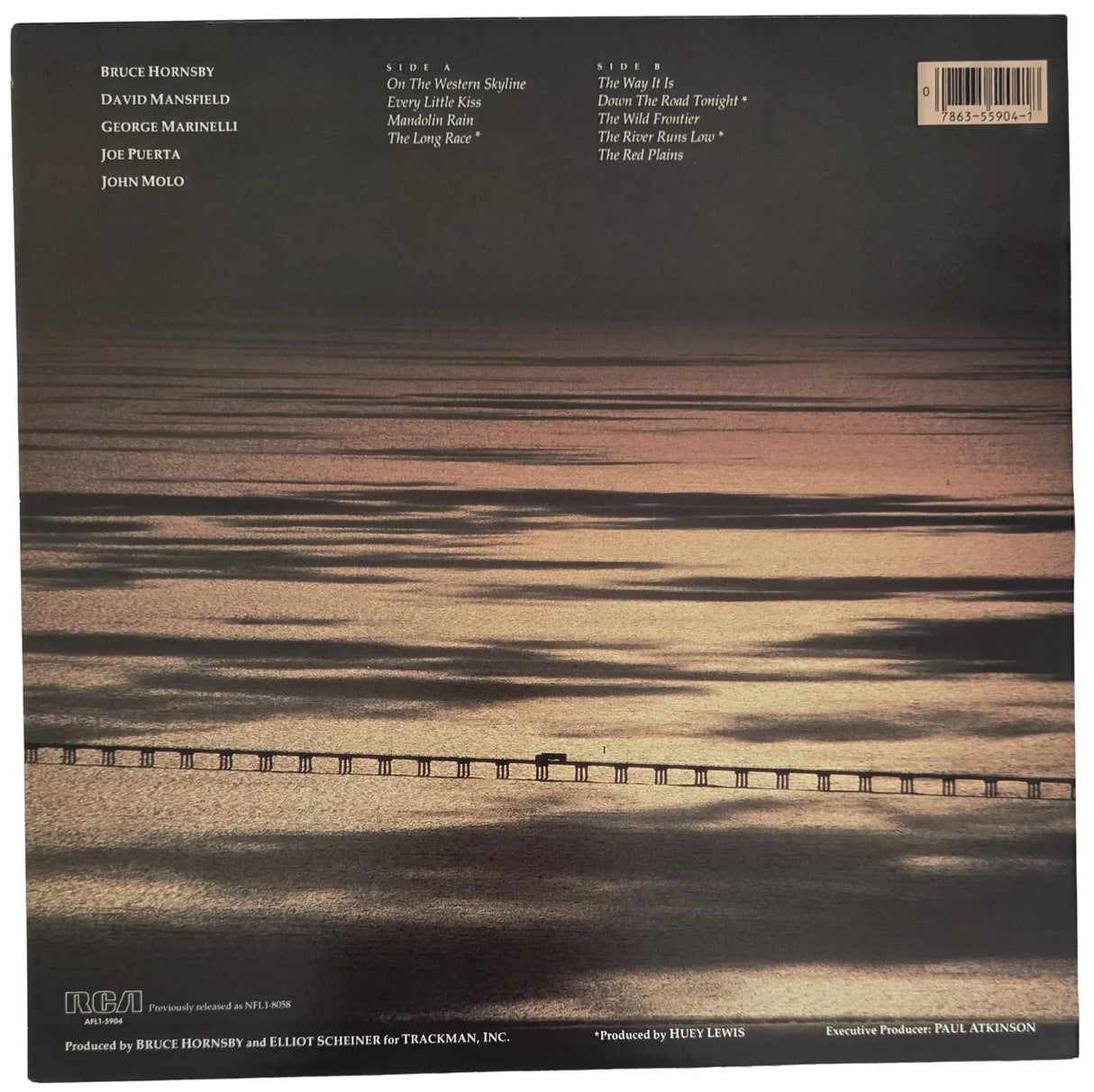 Bruce Hornsby Signed The Way It Is Album COA Proof Vinyl Record Autographed