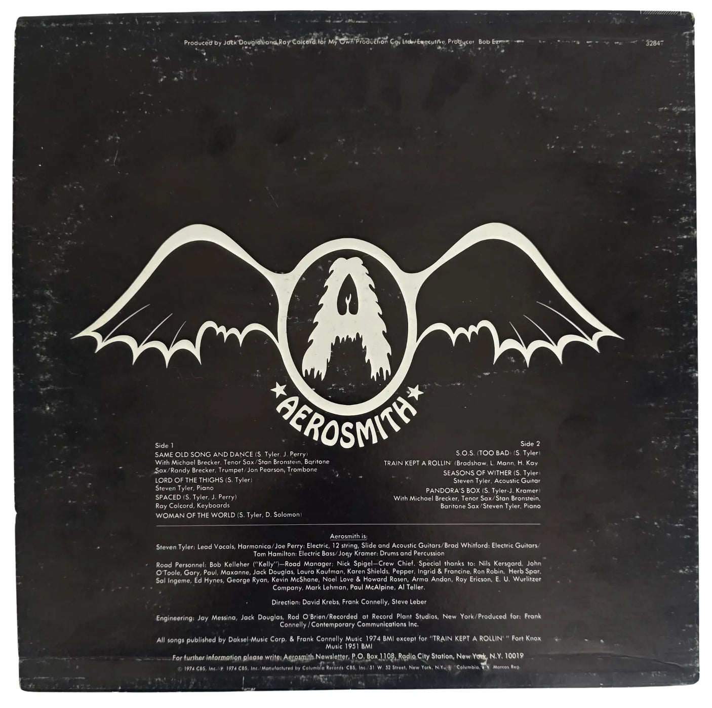 Steven Tyler Signed Aerosmith Get Your Wings Album COA Proof Autographed Vinyl Record