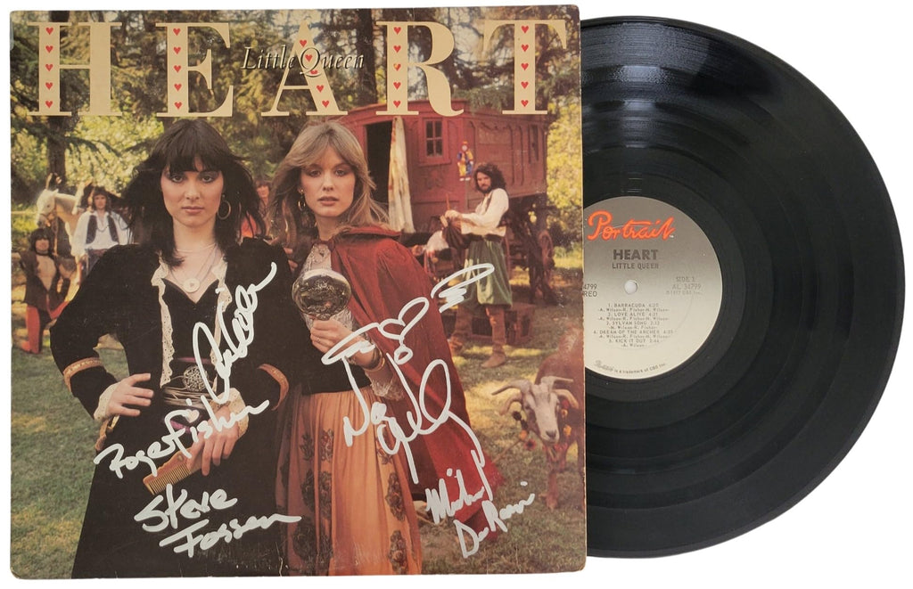 Nancy Wilson & Ann Wilson Signed Heart Little Queen Album Proof COA Autographed Vinyl Record STAR
