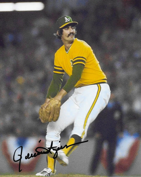 Rollie Fingers Signed 8x10 Photo Proof COA Oakland A's Baseball Autographed