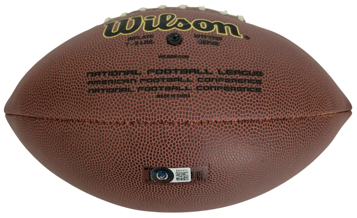 Dan Fouts Signed Football Proof Beckett COA Chargers Oregon Ducks Autographed