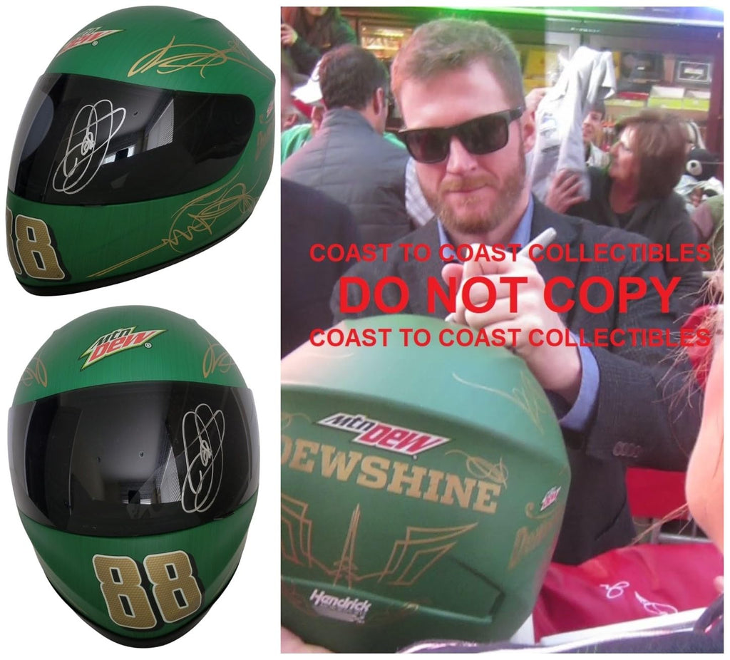 Dale Earnhardt JR Signed Nascar Full Size Helmet COA Exact Proof Autographed