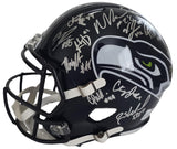 2025 Seahawks Team Signed Full Size Helmet COA Proof Autographed Seattle Seahawks