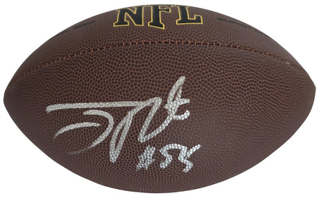 Joey Porter Signed Football Exact Proof COA Autographed Pittsburgh Steelers
