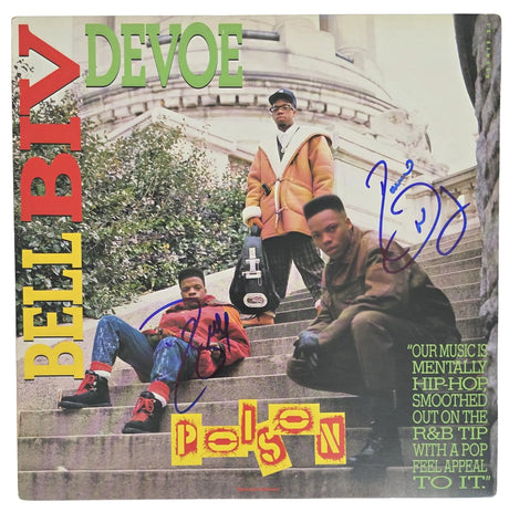 Bell Biv DeVoe Signed Poison Album COA Autographed Vinyl Record Exact Proof