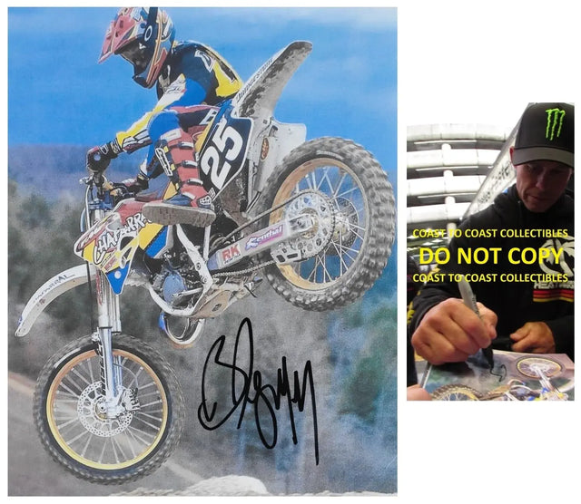 Brian Deegan Signed 8x10 Photo COA Proof Autographed Freestyle Motocross Racer