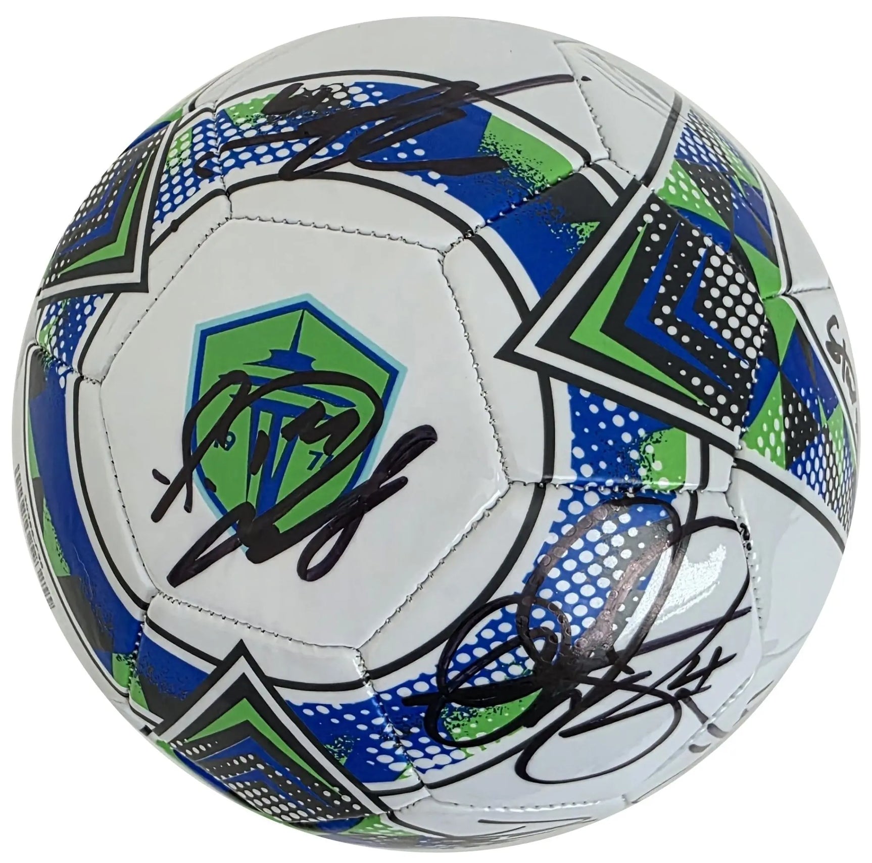 2025 Seattle Sounders FC Team Signed Logo Soccer Ball Exact Proof COA Autographed