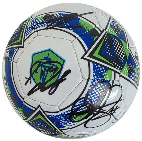 2025 Seattle Sounders FC Team Signed Logo Soccer Ball Exact Proof COA Autographed