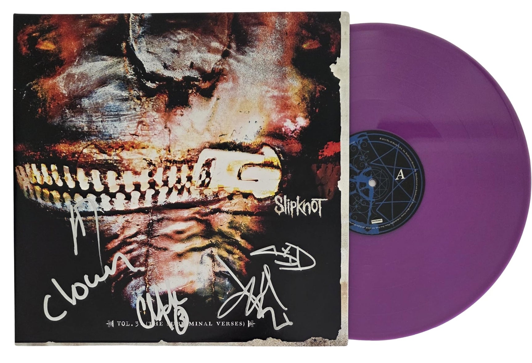 Slipknot Metal Band Signed Vol.3 The Subliminal Verses Album COA Exact Proof Autographed Vinyl Record