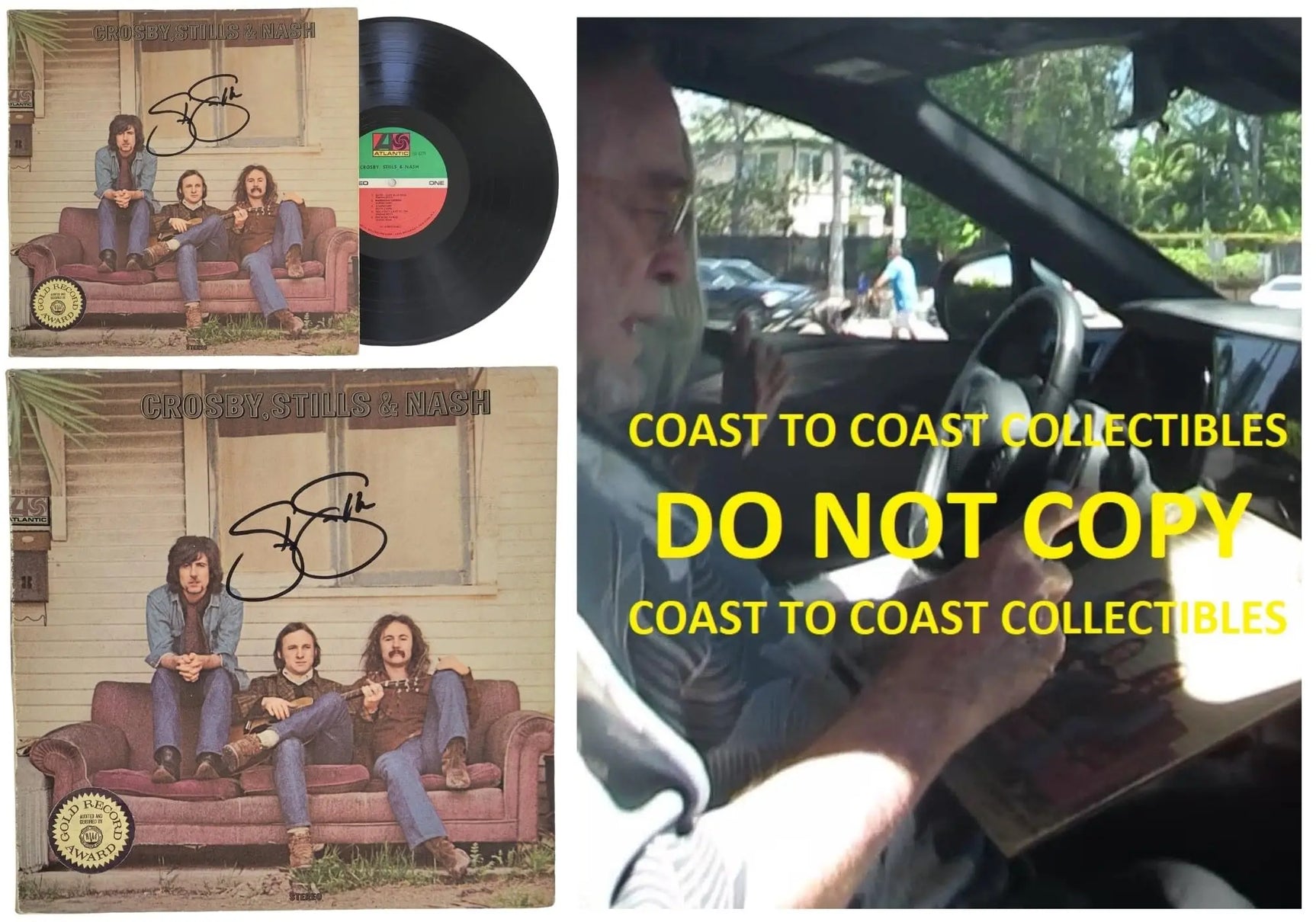 Stephen Stills Signed Crosby Stills & Nash Album COA Proof Autographed Vinyl Record