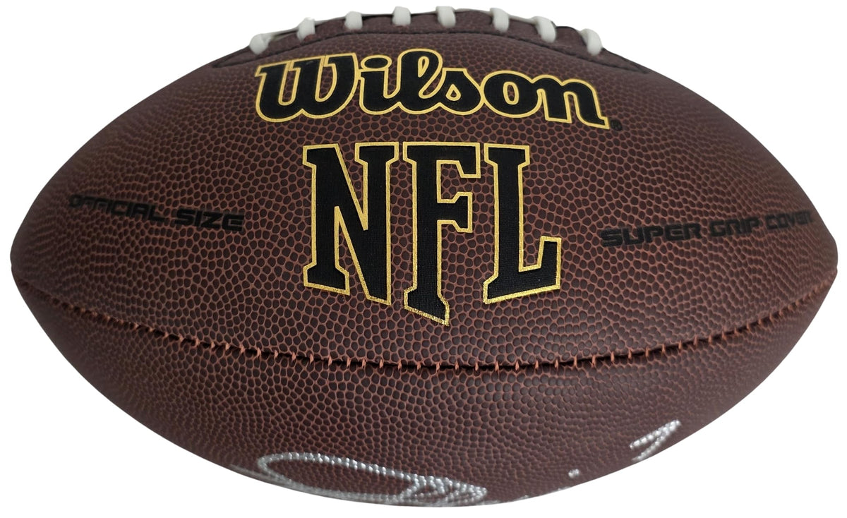 Joe Theisman Signed Football Proof COA Autographed Notre Dame Washington Redskins SB Champ