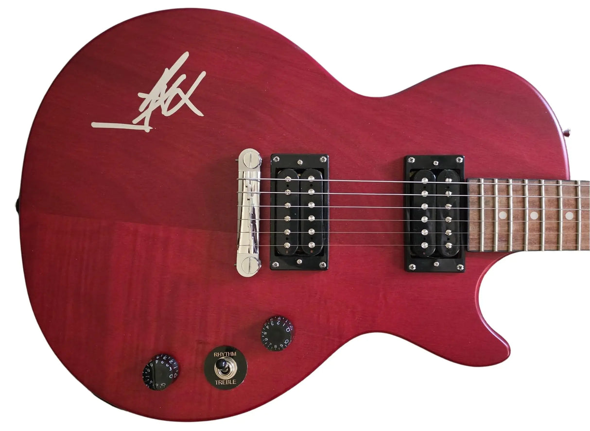 Axl Rose Guns N Roses Signed Epiphone Les Paul Guitar COA Exact Proof Autographed