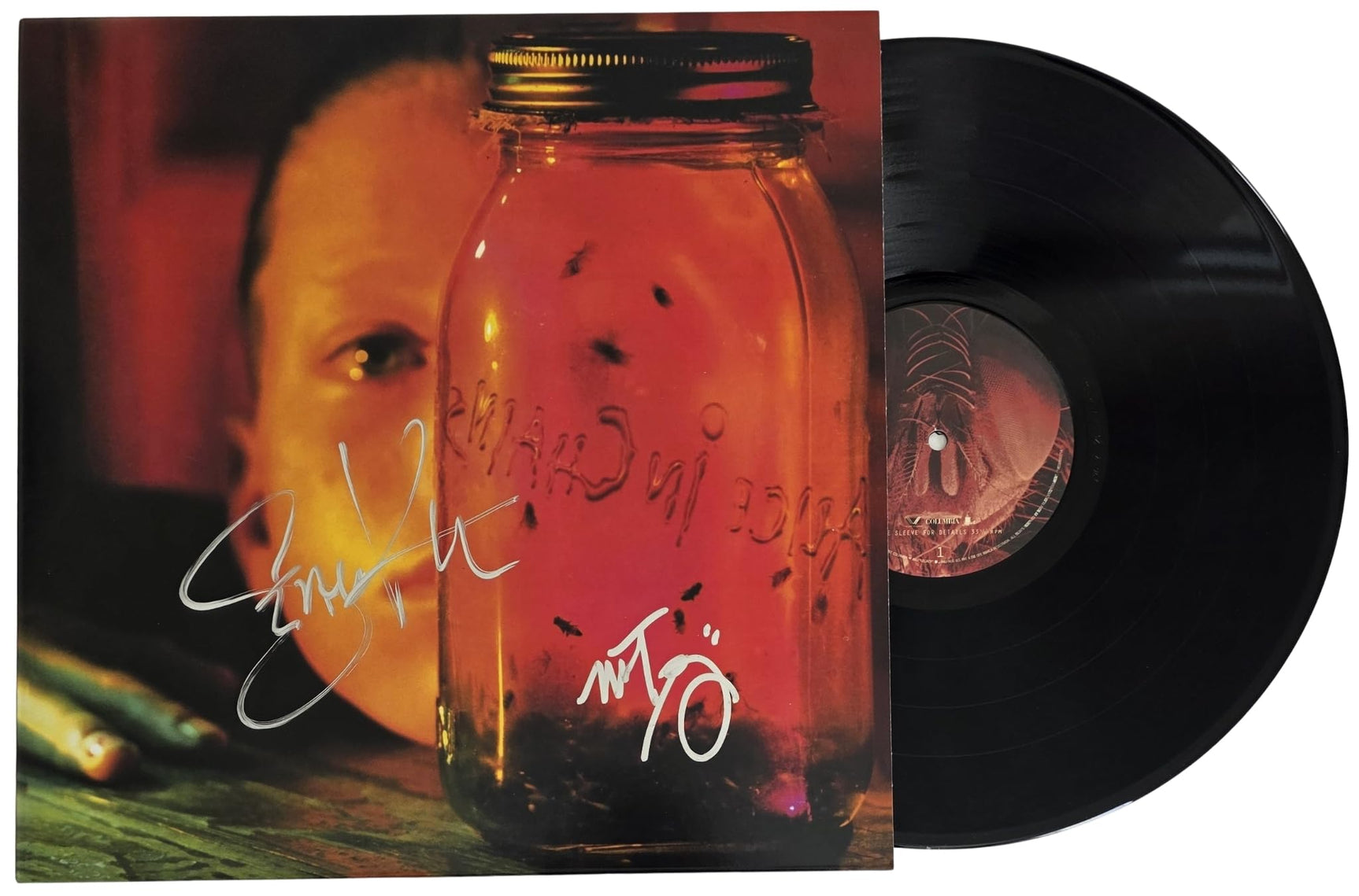 Sean Kinney Mike Inez Signed Alice In Chain Jar of Flies Album Proof Autographed Vinyl Record Alice In Chains