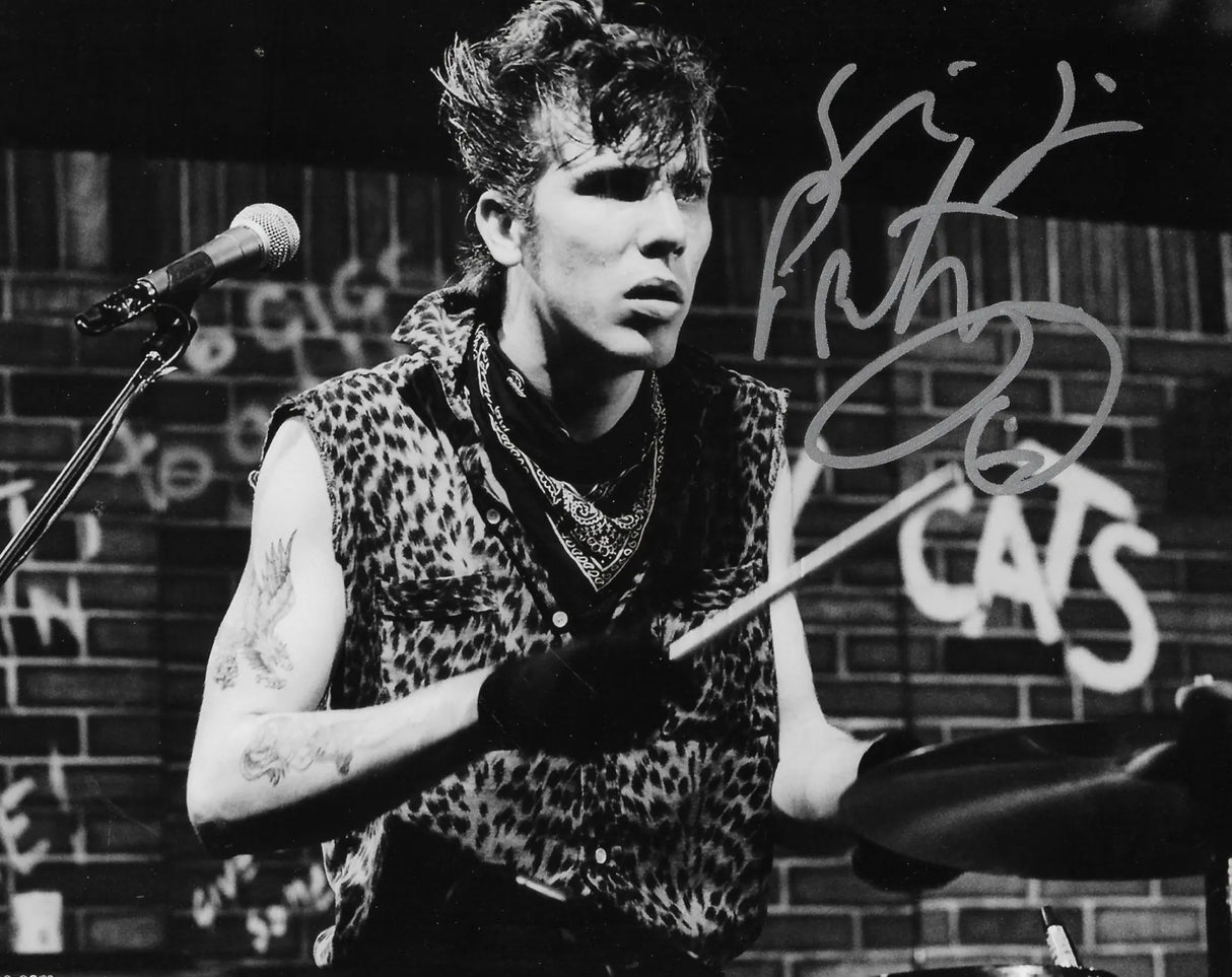 Slim Jim Phantom Signed 8x10 Photo Proof COA Autographed Stray Cats Drummer
